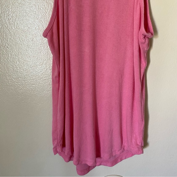 Lilka Anthropologie Pink Rayon Spandex Flowy Tank Top - Picture 3 of 9